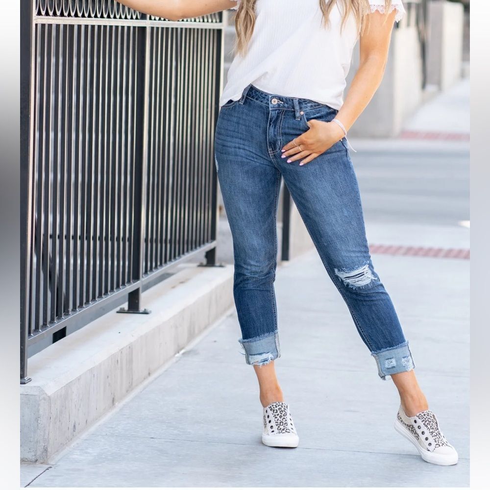 Kancan 11/29 MOUNT PLEASANT HIGH RISE BOYFRIEND FIT STYLE / ESTILO # KC8559M